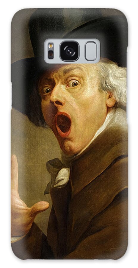 Joseph Ducreux Galaxy Case featuring the painting Self-Portrait, The Surprise by Joseph Ducreux