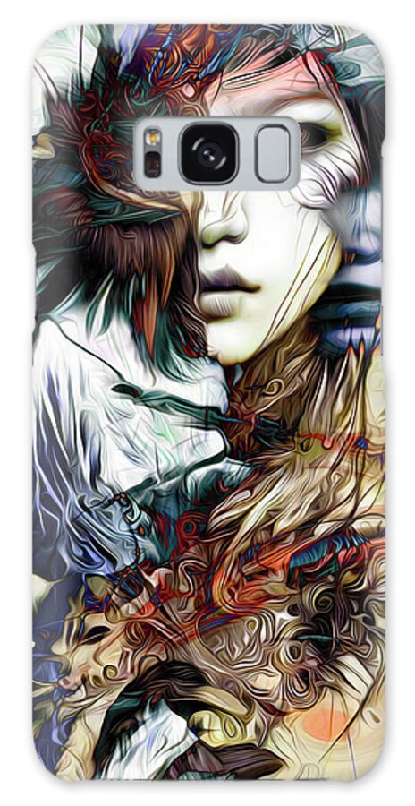 Visionary Galaxy Case featuring the digital art Self-Reflection by Jeff Malderez