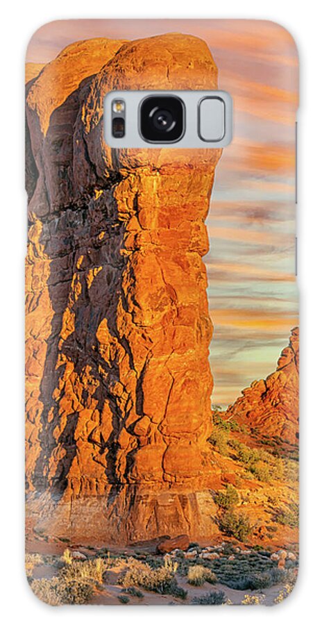 Arches National Park Galaxy Case featuring the photograph September 2023 Balanced Rock by Alain Zarinelli