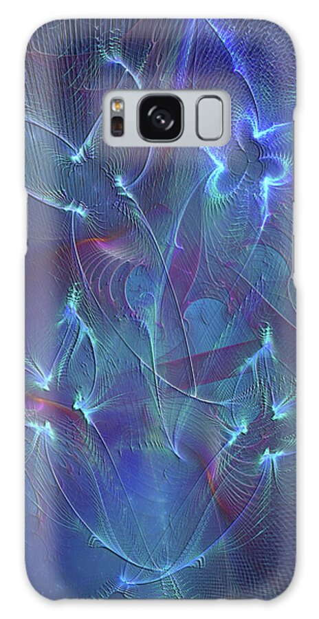 Affordable Art Galaxy Case featuring the digital art Seraphim Blue by Studio B Prints