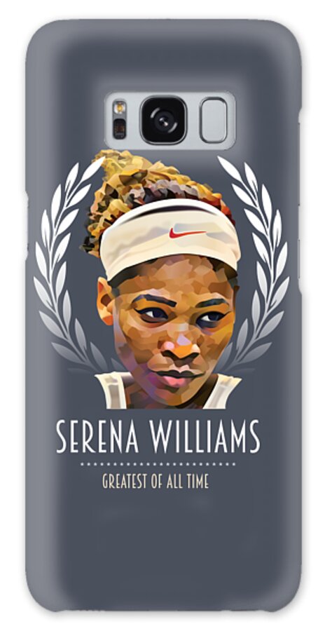 Movie Poster Galaxy Case featuring the digital art Serena Williams - Greatest Of All Time by Movie Poster Boy