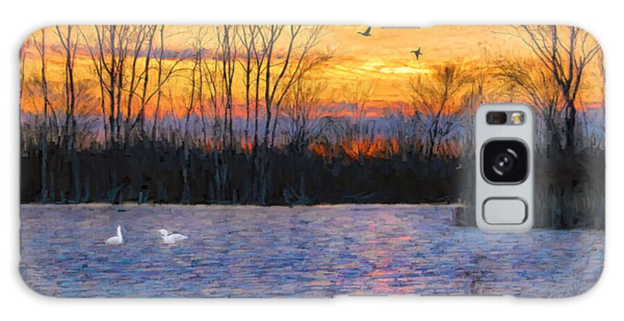 Pond Galaxy Case featuring the photograph Peaceful Calm by Jack Wilson