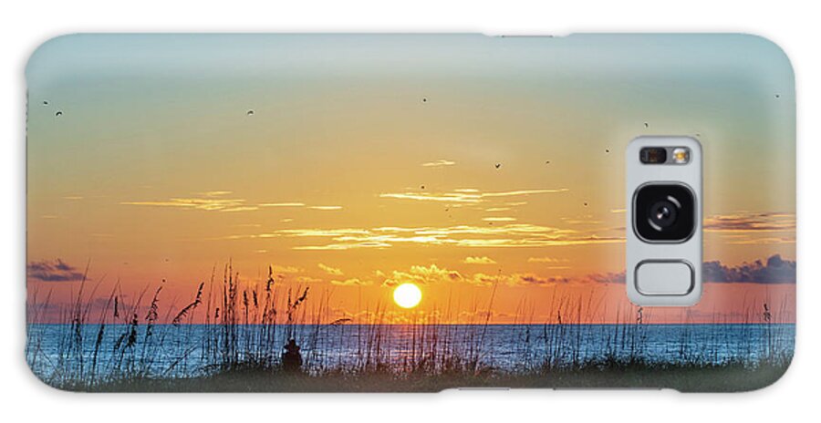 Sunset Galaxy Case featuring the photograph Setting Sun by Mary Ann Artz