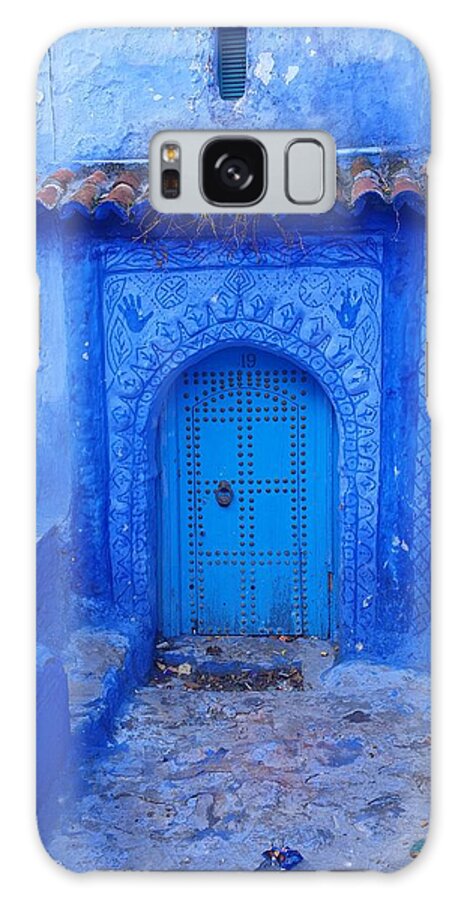 Morocco Galaxy Case featuring the photograph Shades of Blue by Andrea Whitaker