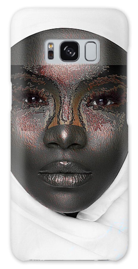 Shades Collection 1 Galaxy Case featuring the digital art Shades of me 1 by Aldane Wynter