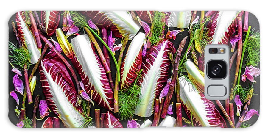 Shades Of Purple Food Galaxy Case featuring the photograph Shades of Purple Food by Sarah Phillips