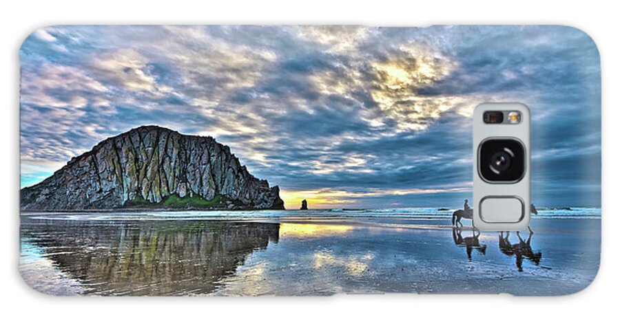 Morro Rock Galaxy Case featuring the photograph Shadow Riders by Beth Sargent