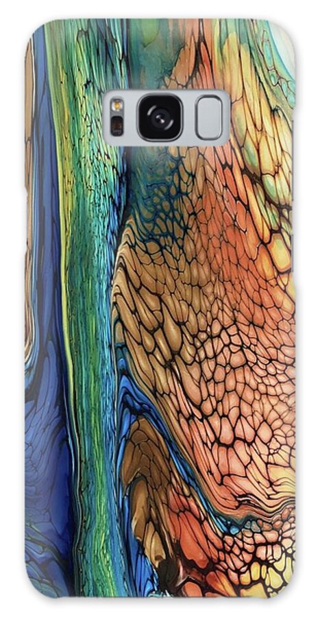  Galaxy Case featuring the painting Shakudo by Steve Chase