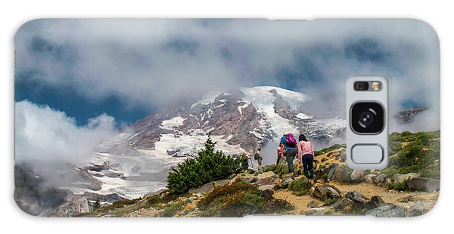 Mount Rainier National Park Galaxy Case featuring the photograph She Reveals Herself by Doug Scrima