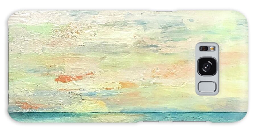 Coastal Galaxy Case featuring the painting Sherbet Sky by Debi Starr
