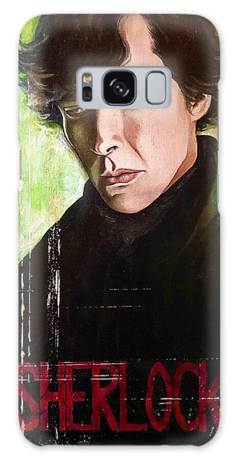 Sherlock Galaxy Case featuring the painting Sherlock by Dori Hartley