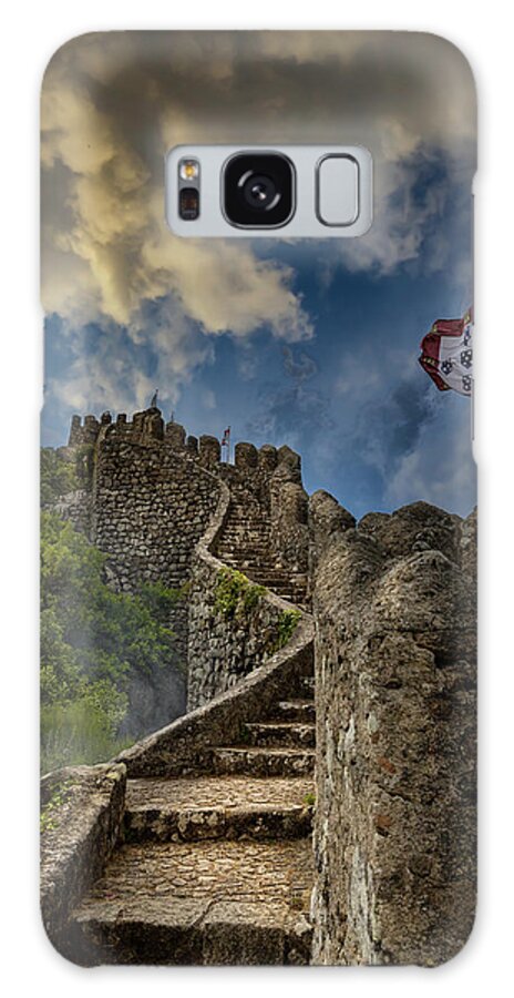 Castle Of The Moors Galaxy Case featuring the photograph Sintra Moorish Castle Rampart by Micah Offman