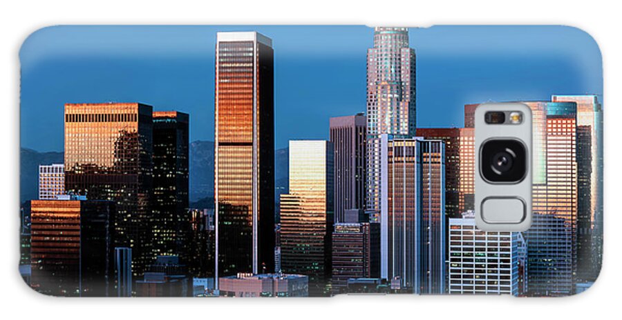 California Galaxy Case featuring the photograph Skyline view of Los Angeles by Mango Art