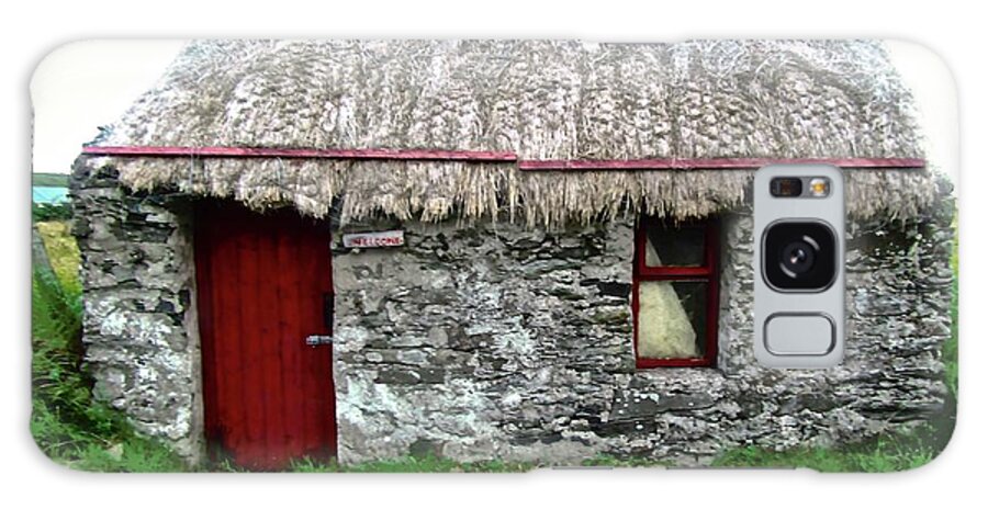 Cottage Galaxy Case featuring the photograph Small Irish Cottage by Stephanie Moore