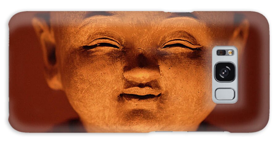 Photography Galaxy Case featuring the photograph Smiling Buddha Statue by Artographie