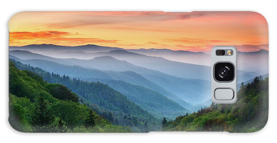 #faatoppicks Galaxy Case featuring the photograph Smoky Mountains Sunrise - Great Smoky Mountains National Park by Dave Allen