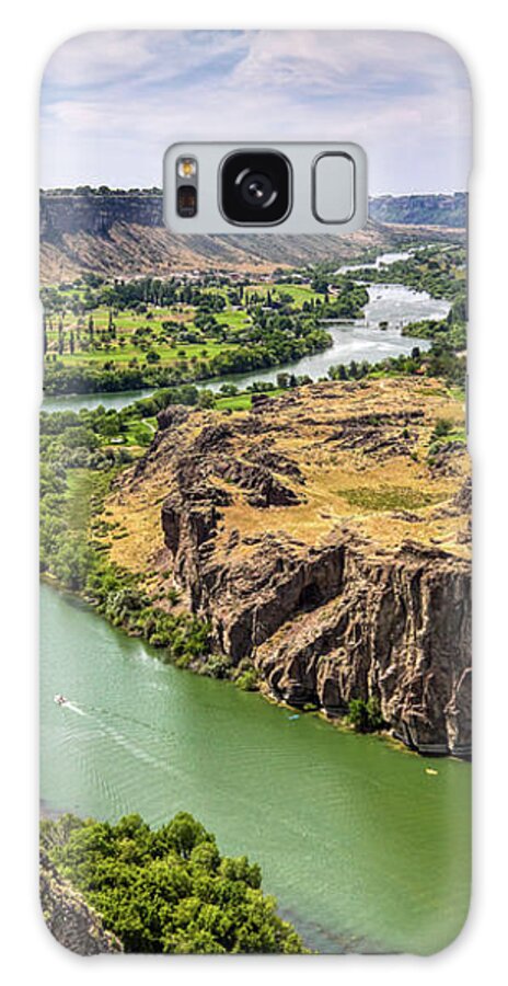 Snake River Canyon Galaxy Case featuring the photograph Snake River Canyon Twin Falls Idaho by Tatiana Travelways