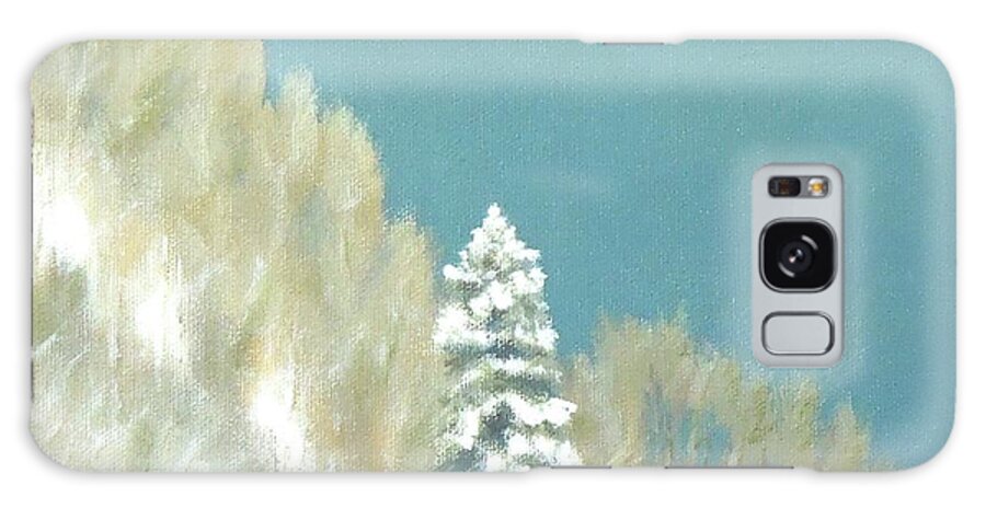 Snow Galaxy Case featuring the painting Snow Light by Phyllis Andrews