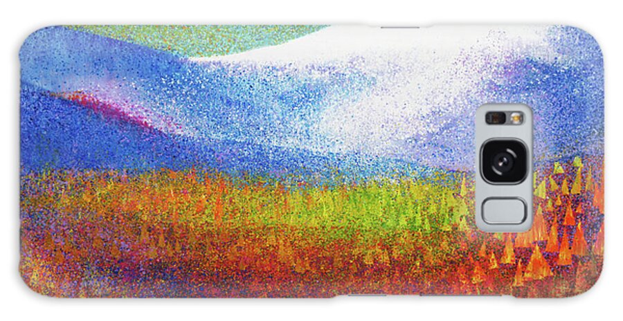 Winter Galaxy Case featuring the painting Snow Peak by Gregg Caudell