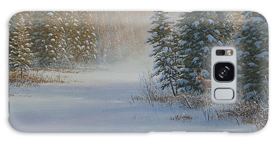 Jake Vandenbrink Galaxy Case featuring the painting Snow Wonder by Jake Vandenbrink
