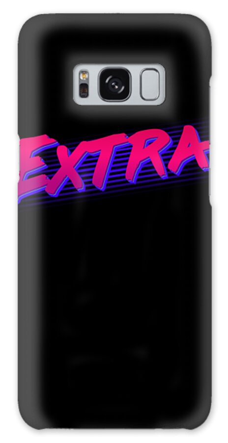 Retro Galaxy Case featuring the digital art So Extra by Flippin Sweet Gear