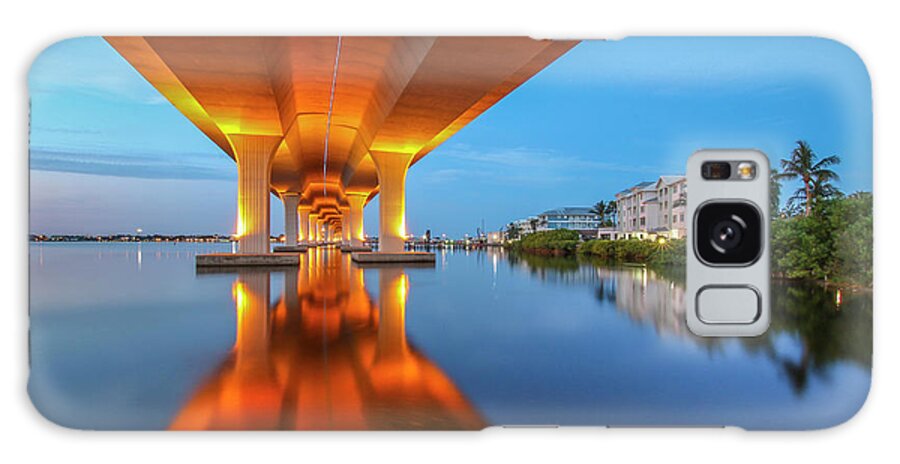 Bridge Galaxy Case featuring the photograph Soft Bridge Reflection by Tom Claud