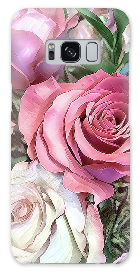 Roses Galaxy Case featuring the photograph Soft Roses by Diane Lindon Coy