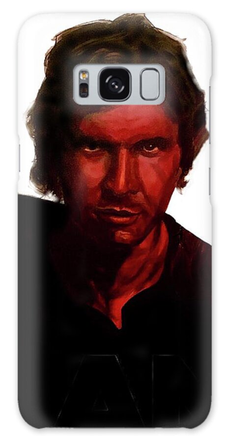 Han Solo Galaxy Case featuring the painting Solo by Joel Tesch