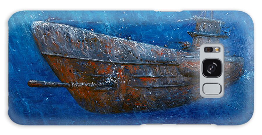 U-boat Galaxy Case featuring the painting Soul hunter by Arturas Slapsys