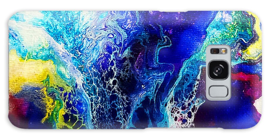Abstract Galaxy Case featuring the painting Sound of Spring by Christine Bolden