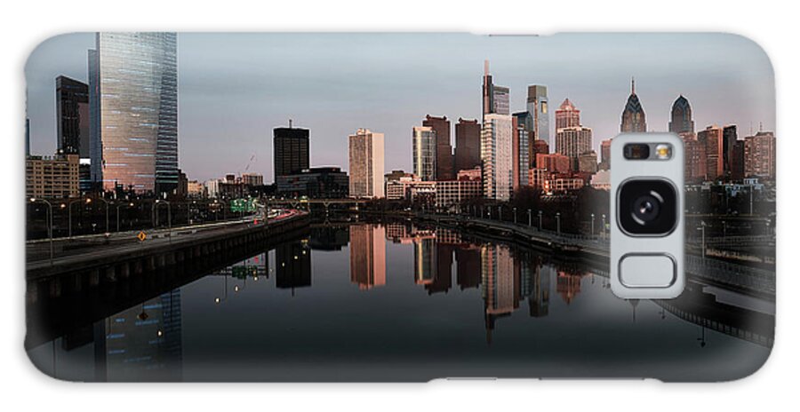 Philadelphia Galaxy Case featuring the photograph South Street Bridge by Paul Watkins