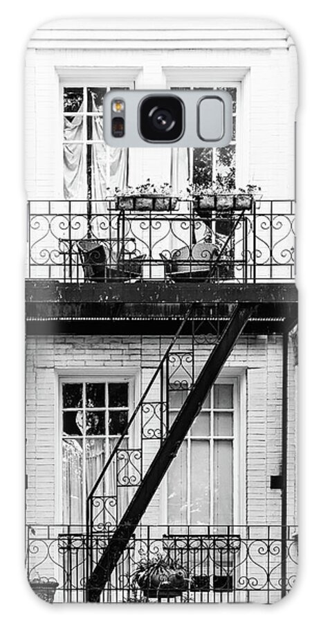 Black & White Galaxy Case featuring the photograph Southern Charm by Laura Roberts
