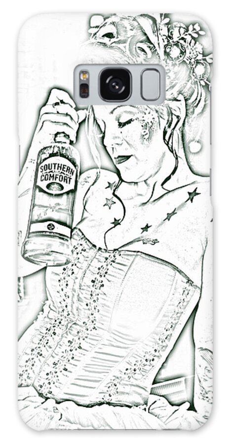  Galaxy Case featuring the drawing Southern Comfort by Kristy Urain