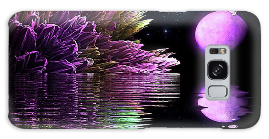 Art Galaxy Case featuring the digital art Space Adventures Crystal Cove by Artful Oasis