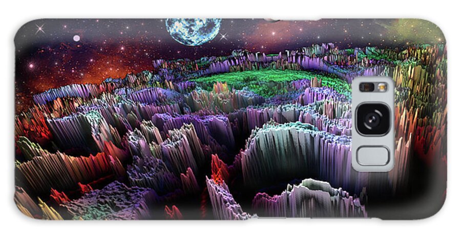 Art Galaxy Case featuring the digital art Space Adventures Planet P20 by Artful Oasis