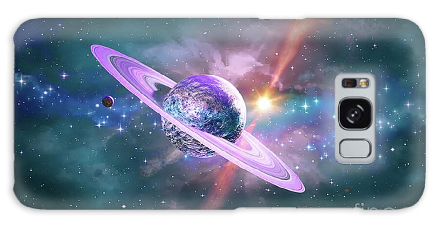  Galaxy Case featuring the digital art Spacetime Partners by Don White Artdreamer