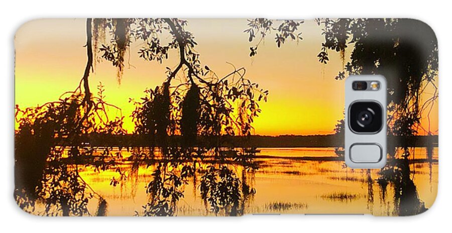 Landscape Galaxy Case featuring the photograph Spanish Moss Sunrise by Michael Stothard