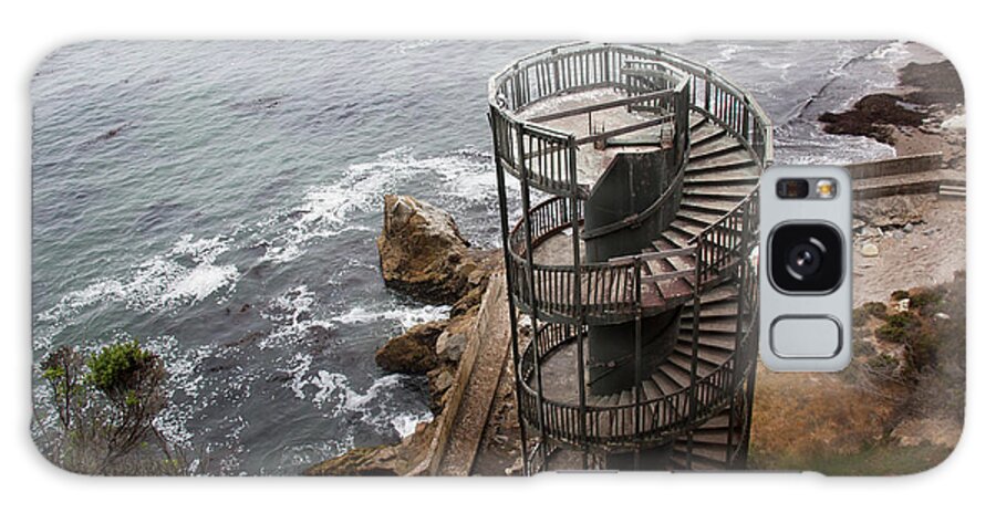 Spiral Staircase Galaxy Case featuring the photograph Spiral Staircase to Nowhere by Chris Goldberg
