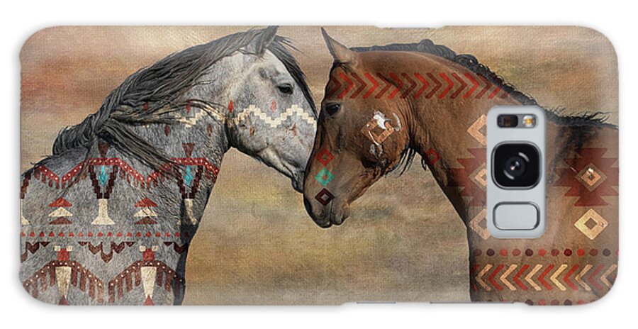 Wild Horses Galaxy Case featuring the photograph Spirit Horses by Mary Hone