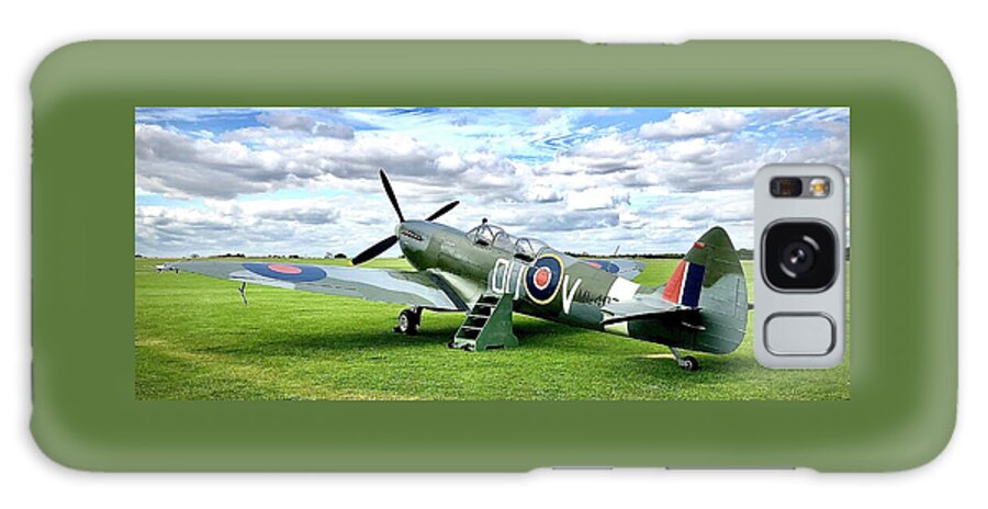 Super Marine Galaxy Case featuring the photograph Spitfire Ready by Gordon James