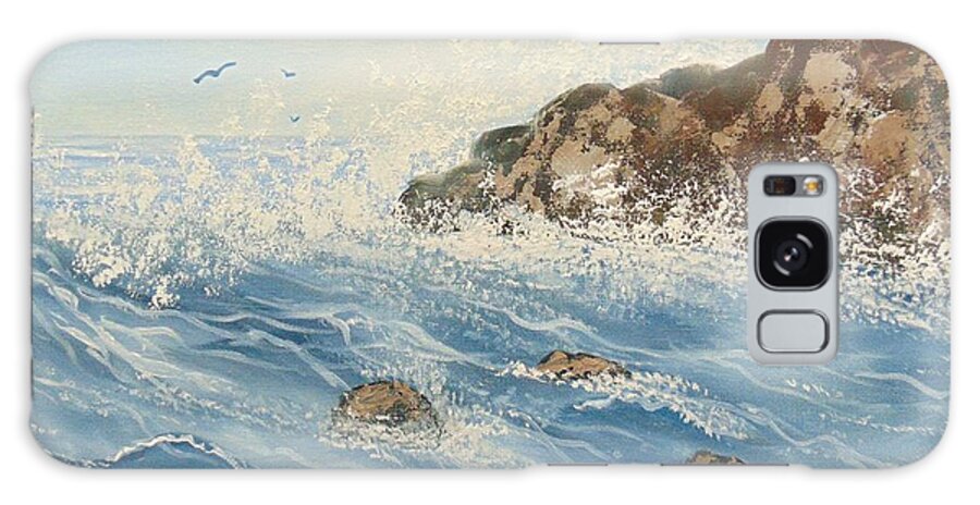 Ocean Galaxy Case featuring the painting Splash by Saundra Johnson