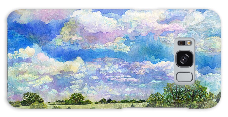 Clouds Galaxy Case featuring the painting Spring Day by Hailey E Herrera