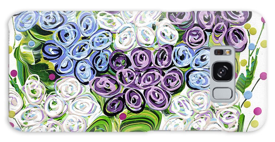 Abstract Painting Galaxy Case featuring the painting Spring Fantasy by Jane Crabtree