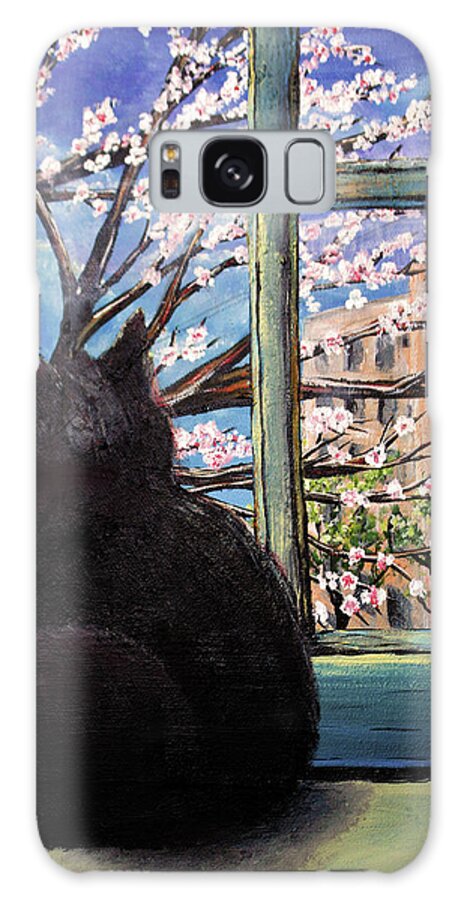 Spring Galaxy Case featuring the painting Spring by Medea Ioseliani