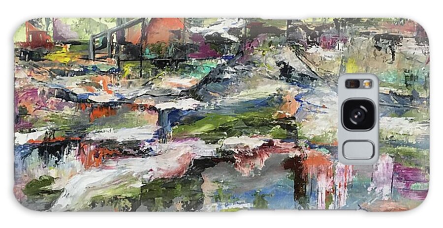 Art Galaxy Case featuring the painting Spring on the way by Maria Karlosak