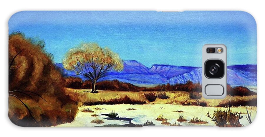 Wintery Galaxy Case featuring the painting Spring Runoff by Sherril Porter