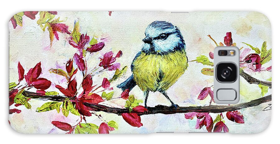 Bird Galaxy Case featuring the painting Spring Songbird by Zan Savage