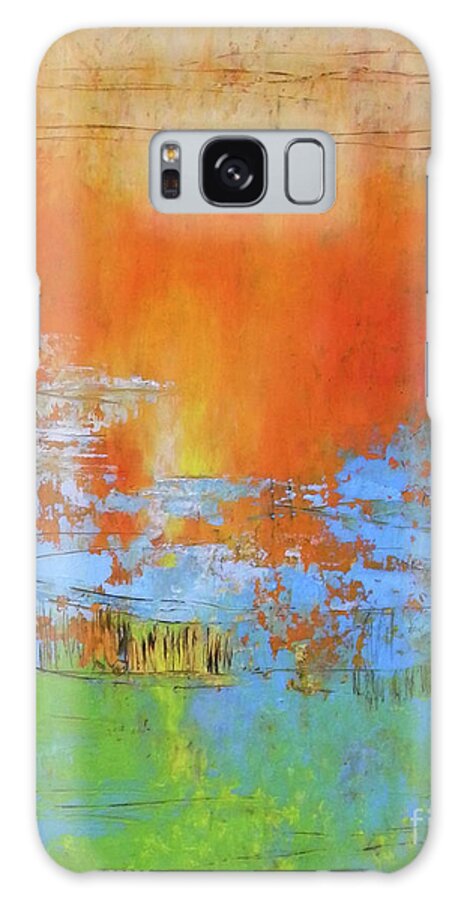 Spring Galaxy Case featuring the painting Spring Sunrise by Carol McIntyre
