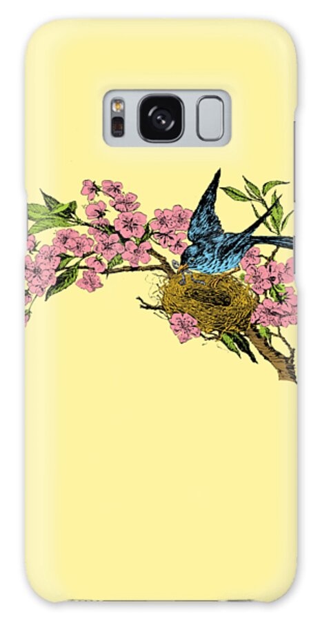 Bird Galaxy Case featuring the digital art Springtime by Madame Memento