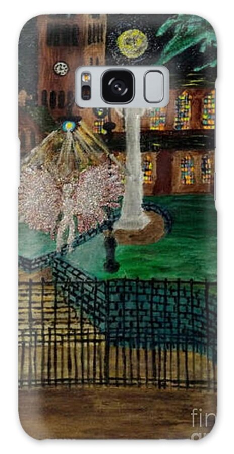 Church Galaxy Case featuring the painting St Giles Church by David Westwood